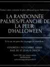 Randonnée palmes planche de la peur d'halloween